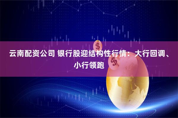 云南配资公司 银行股迎结构性行情：大行回调、小行领跑